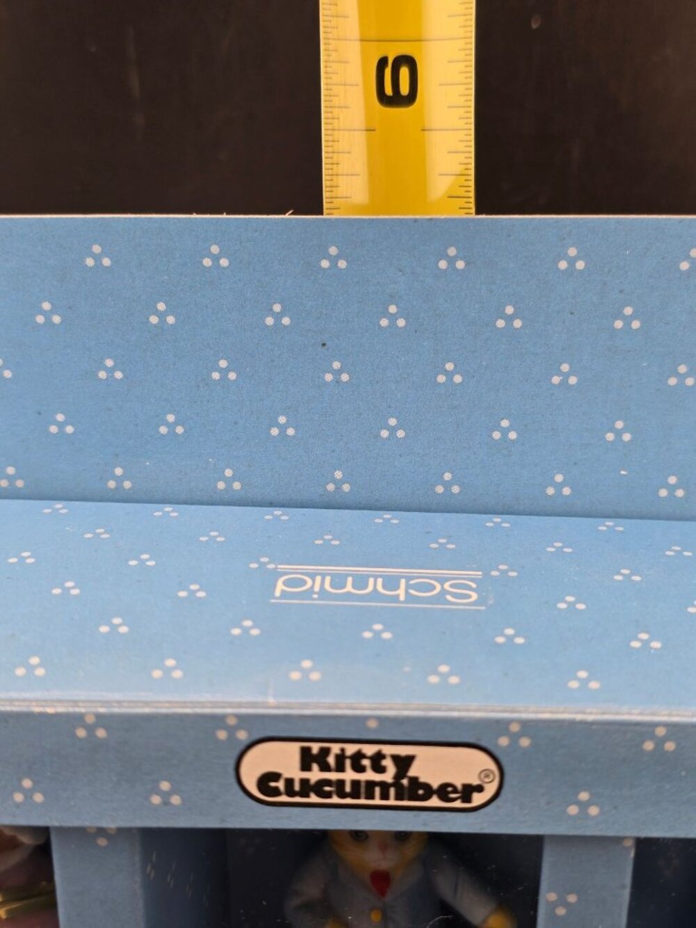 NIB Vintage Kitty Cucumber Collectible Victorian Cat Thimbles Set/3 I992 - Picture 10 of 12